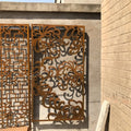 Carbon Steel Garden Metal Screen Decorative Laser Cut Privacy Screen