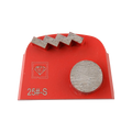 High Hardness Trapezoid Diamond Grinding Shoe with 2 Arrow Segments OBM & OEM Customizable for Concrete Floor & Stone Grinding