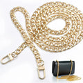 Purse Chain Strap Shoulder Crossbody Replacement Straps With Metal Buckles Gold Chain Strap for Purse Crossbody Handbag