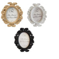Mini Oval Baroque Resin Photo Frame Place Card Holder for Birthday Party Wedding Decorations Anniversary Souvenir Gifts