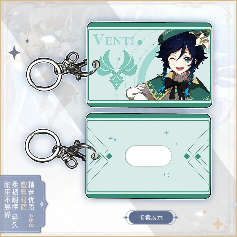 Anime Man Genshin Impact Keychain Women's Key Ring Acrylic Chain Pants Pendant General Raiden Key Holder Brelok Made Plastic