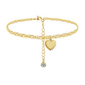 Popular Quantity Brass Trendy Adjustable Letter Chain Bracelet Charm for Anniversary