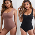 Hot Summer Fashion Breathable Women's One-Piece Bodycon Bodysuit Seamless Tummy Control Slimming Crop Tank Top in Solid Color
