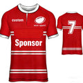 High Quality Design Your Own Breathable Anti-Bacterial Plus Size Polyester Sublimation Printed 220g Touch Football Rugby League
