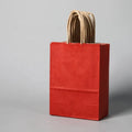 Custom Printed White Kraft Gift Shopping Paper Bag with Handles Pillow Umbrella Packing Featuring Your Own Logo Flexo Printing