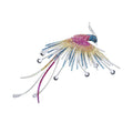 Cute Vivid Flying Bird Brooch Women Winter Animal Hummingbird Phoenix Pin Buckle Party Casual Badge