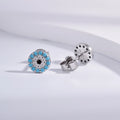 Wholesale Earrings Jewelry Gold Rhodium Plated Cubic Zirconia Devil Eye Earring 925 Sterling Silver Fine Jewelry Earrings