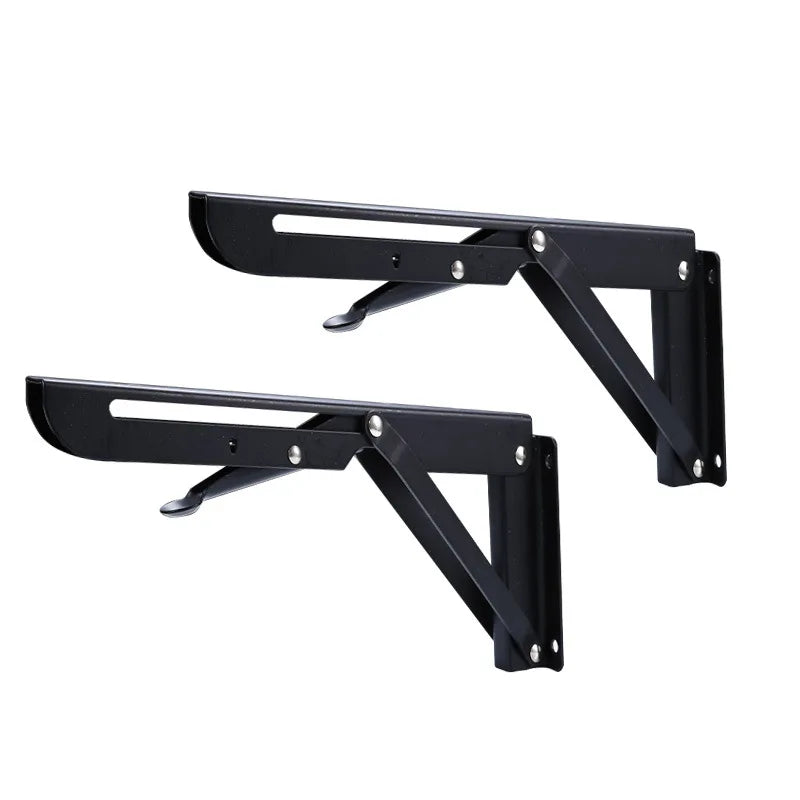 Custom Metal Adjustable Wall Side Mounting Shelf Support K Type Black White Folding Table Floating Shelves Bracket Steel Work
