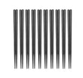 Wholesale Customized Black Metal Chopstick Restaurant Durable Japanese Sushi Chopsticks Black Alloy Chopstick Chinese Food