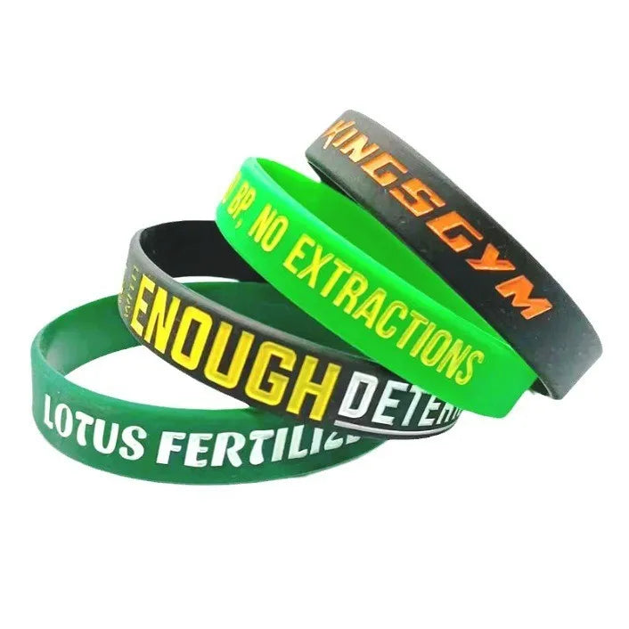 Custom Sport Silicone Wristband Durable Rubber Bracelet for Promotional Events and Gifts