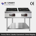 220V 2/3/4/6 Burner Electric Induction Cooker Commercial Kitchen Equipment Stainless Steel Restaurant Rack Style Stove Top