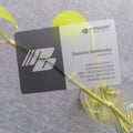 Factory Price Transparent Plastic Business Cards CMYK Color Customized Offset Printing Hot Stamping Surface Finish 0.38mm