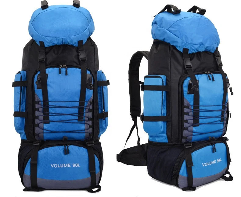 IRONDONKEY 90L Foldable Travel Camping Equipment Storage Bag Large Capacity Outdoor Tactical Hiking Bags