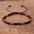 Bohemian 4mm Natural Stone Beaded Dainty Bracelet Ethnic Tibetan Multi Colors Gemstone Bracelet Premium Jewelry Dropshipping