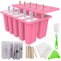 Custom Eco-Friendly 10 Cavity Silicone Ice Tray Food Grade BPA-Free Pop Makers Popsicles Molds for Ice Cream Features Custom