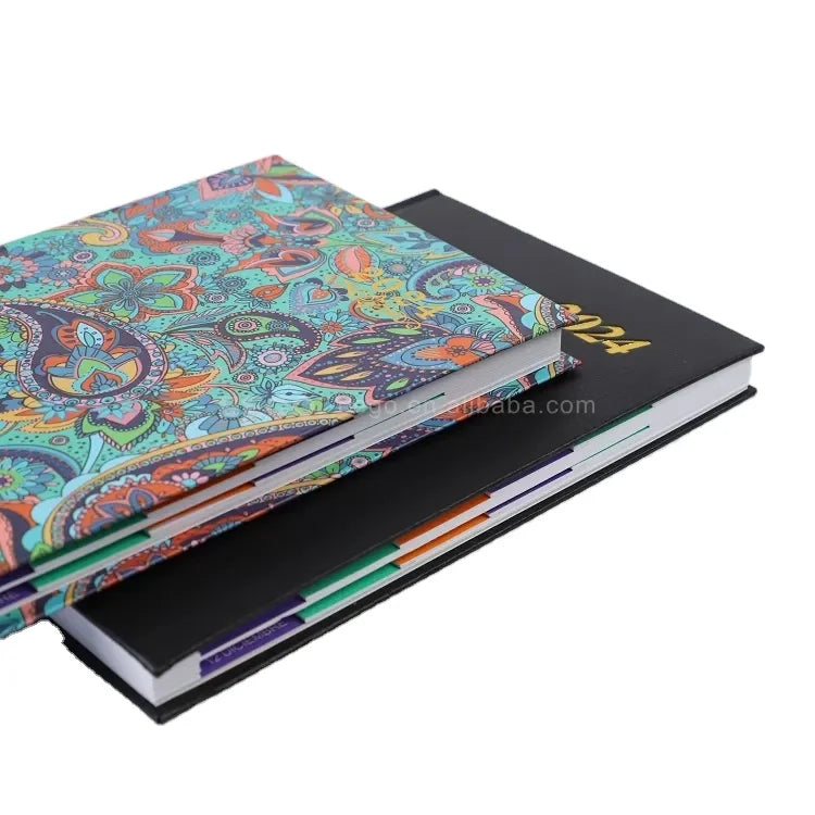 2025-2026 A5 Notebook Calendar Inspirational PU Leather Daily Planner Custom Logo Colorful Agenda Hardcover Paper Cheap Diary