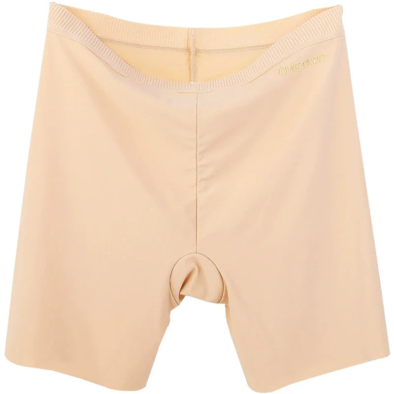 Super Soft Seamless Women Large Size Safety Shorts Ice Silk High Waist Female Pants Shorts Lace Boxers Under Skirt for Ladies