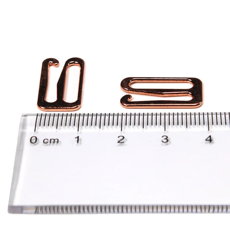 High Quality 10mm Bra Straps Accessories OEM Service Metal Ring and Slider Hook for High Quality Lingerie