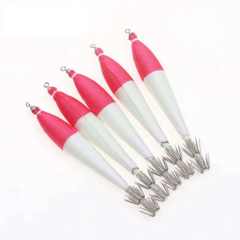 Best Quality 10cm Plastic Luminous Squid Hook 5.6g Hard Bait Suit for Jigging Lure for River Lake Stream Bream Fishing PVC ABS