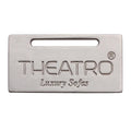 Matte Plated Engraved Metal Logos Furniture Hardware Brand Name Alloy Metal Hanging Label Badge for Decoration