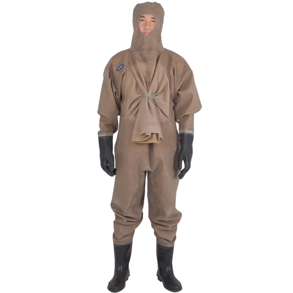 Functional Waterproof Rubber Body Suit for Fishing Protective Coverall Safety Product