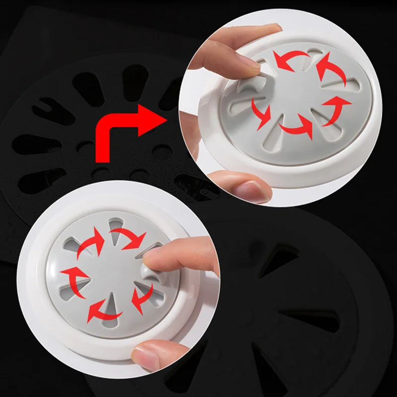 Wholesale Hot Sale Switch-type Sink Anti-blocking Floor Drain Cover Round Plastic Floor Drain Bathroom Floor Drain