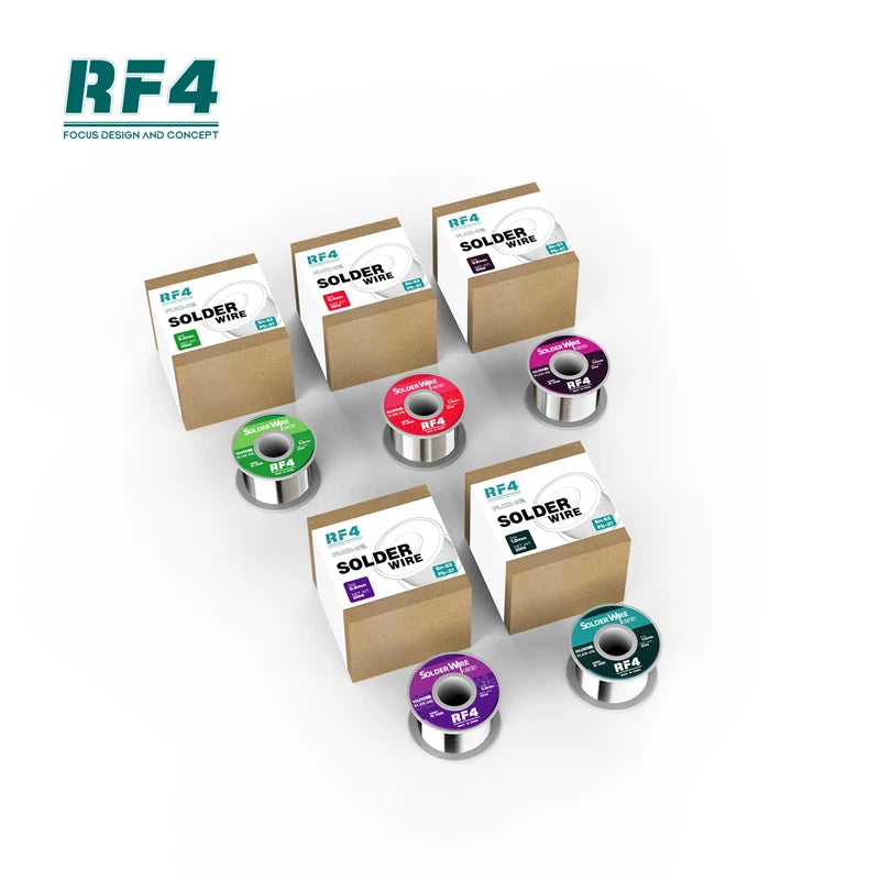 RF4 200g 203D 204D 206D 208D 210D High Purity Tin Wire for Electronics Soldering Desoldering Industrial Grade Little Residue