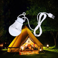 Powerful LED Camping Lantern Portable USB Tent Light 5V 50cm/19in Flashlight Bulb with Powerbank for Desk Bedside Tent Use
