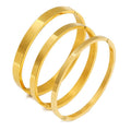 C039 Fashion Jewelry Simple High Quality Glossy Clasp Bracelet Gold Plated Titanium Stainless Steel Bracelets Women Bangle