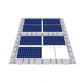 SOEASY Floating Solar PV Power Generation System for Reservoir/Lake Use HDPE Floating Body 5-15 Tilt Angle Customizable