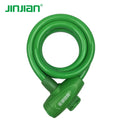 Jinjian Anti-theft Safety Portable Stylish Steel ABS Cable Lock for Bicycle/Motorcycle with Bracket 12x1200mm