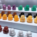 Natural Quartz Healing Crystal Semi Precious Gemstone Carvings Stone Duck for Gift