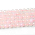 Wholesale Pink Chalcedony Crystal Stone Loose Beads for Jewelry Making 8mm Length 38cm 15"