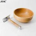 OEM Classic Shaving Double Edge Blade Safety razor Wood Handle Women Men's Razors Private Label