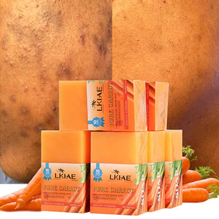 Custom Organic Handmade Toilet Soaps Bath Cleaning Removing Dark Spot Whitening Vitamin C Carrot Soap