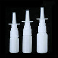 5-20ml Portable Empty Plastic White Nasal Pump Spray Bottles Sprayer Mist Nose Refillable