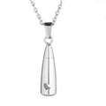 Customized New Fashion Stainless Steel Silver Mini Cremation Urns Bottle Heart Pendant Necklace Pet Urns for Dogs Ashes