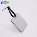 Heat Transfer Custom Design Double Sided Printable Blank PU Leather Sublimation Luggage Tag