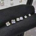 2024 Sterling Silver Gold Plated Stud Earrings with Zircon Trendy Women's Gift Jewelry
