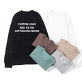 Solid Color OEM ODM Blank Custom Logo Design Heavyweight Unisex Sweatshirt Hoodies