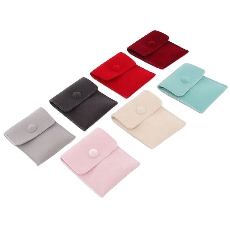2026 Popular Eco-Friendly Velvet Small Jewelry Packaging Bags Necklace Bracelet Ring Pouches Unique and Stylish MegaBDM