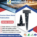 Xiamen Manufactured Heavy Duty Farm Steel Gate Hinge Oulang Brand Model S002 Black Color ROHS Certified