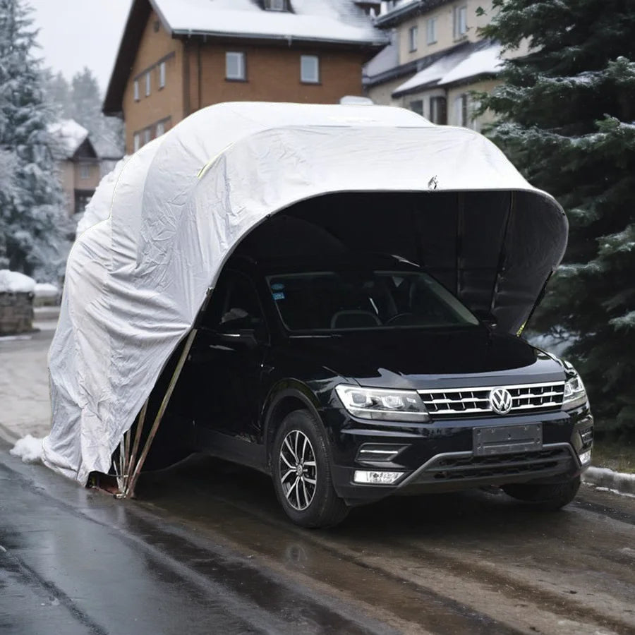 Car Tent for Cars Remote Controlled Folding Carport Portable Outdoor Foldable Car Garages Tent Parking Garage Garages Canopies