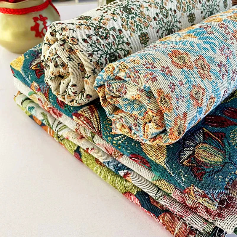 Gobelin Jacquard Fabric Tapestry Upholstery Fabric by the Yard