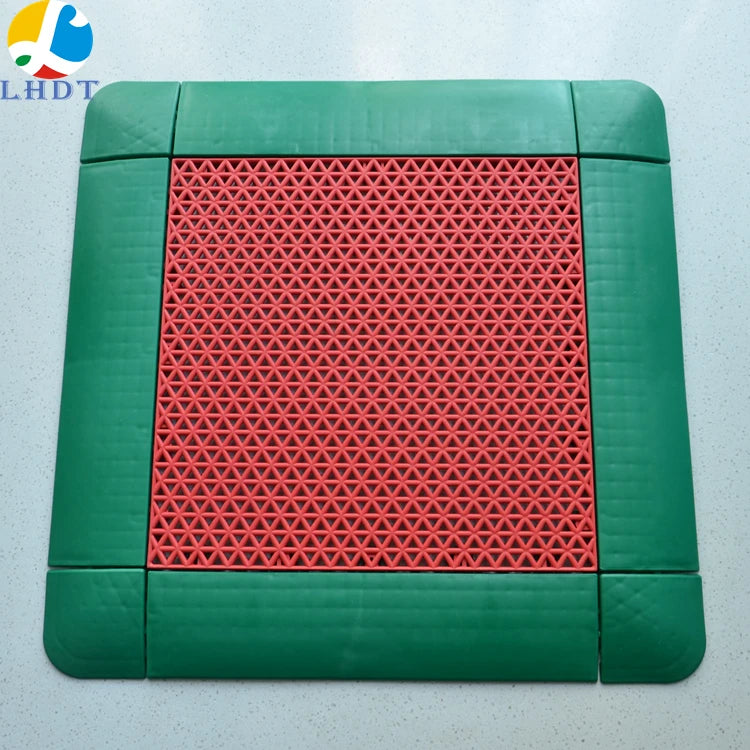 Free Sample Badminton Court Modular Plastic Floor pp Interlocking Futsal Flooring