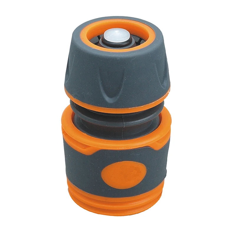 Plastic 1/2" Garden Hose Soft Quick Connector with Water Stop