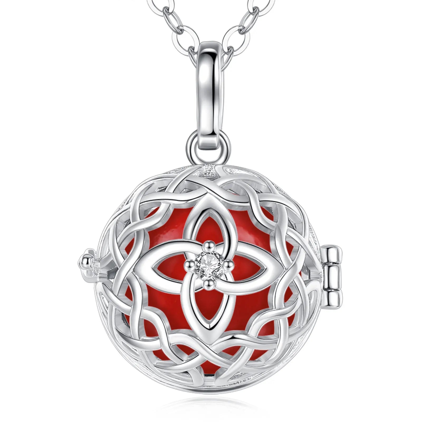 Women Jewellery Knot Pregnancy Gift Musical Chime Ball Angel Harmony Ball Necklace