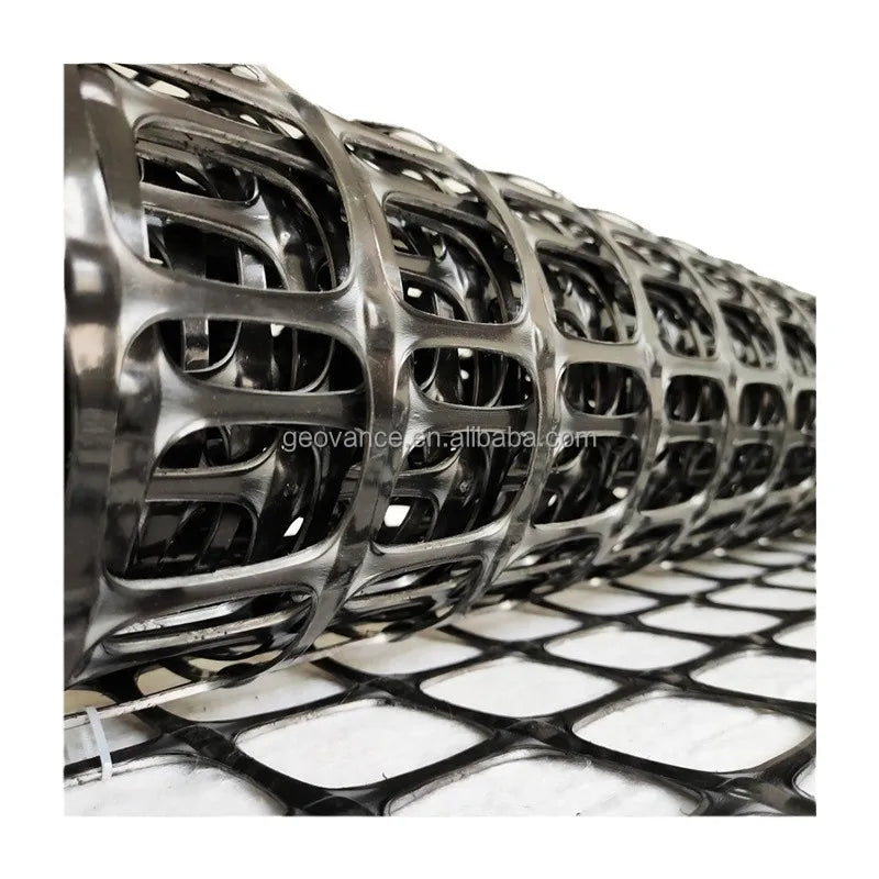 Biaxial Plastic HDPE & PP Geogrid Soil Reinforcement for Road Construction Retaining Wall Driveway
