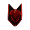 High-Grade Red Heart Ring Box Trendy Velvet Plastic ABS Jewelry Display Recyclable Favor Carton Packaging Factory Wholesale