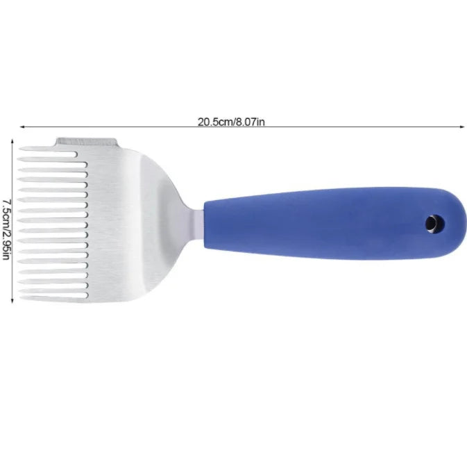 18-Pin Stainless Steel Uncapping Fork New Condition Honey Shovel Tool with Straight Needles